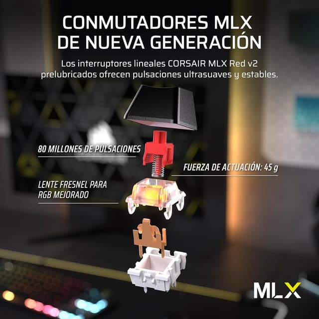 Thumbnail 4 de Corsair K70 Core TKL RGB Teclado mecánico Tenkeyless