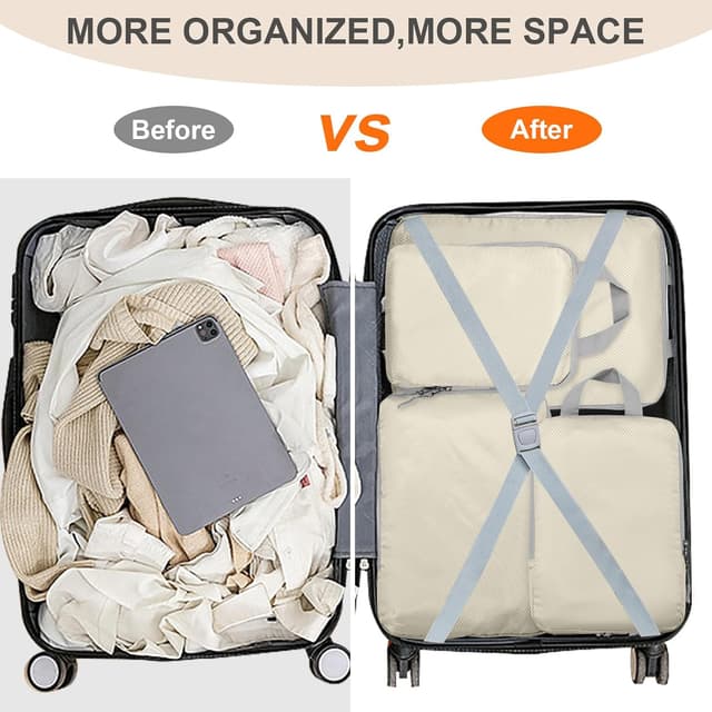 Thumbnail 5 de Compression Packing Cubes Set of 4 Beige