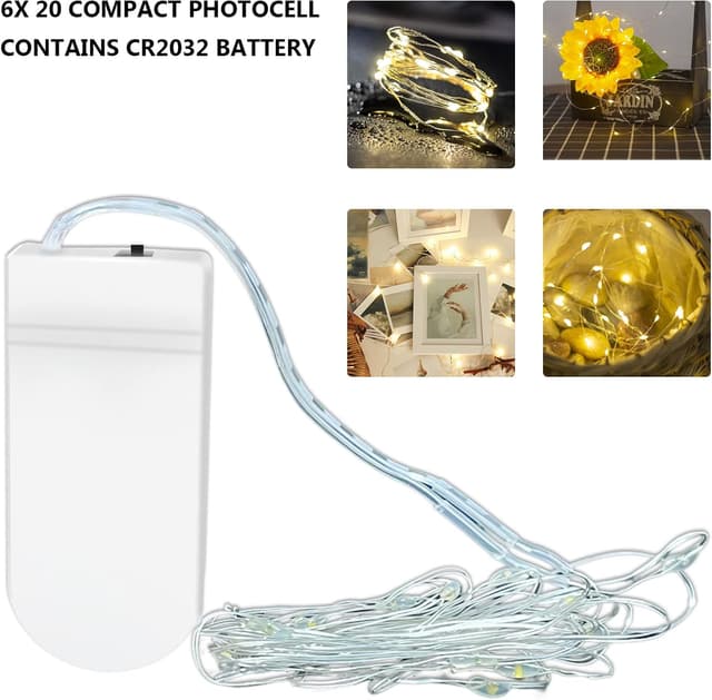 Detalle de Jsdoin LED Mini Lichterkette 2 m