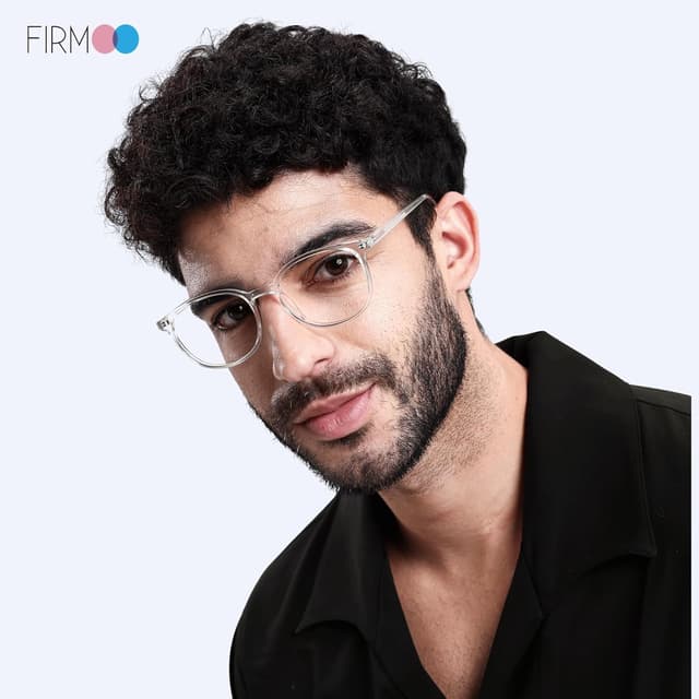 Detalle de Firmoo Blaulicht Brille (TR90, transparent) – Computerbrille mit UV- und Blaulichtschutz für Damen & Herren