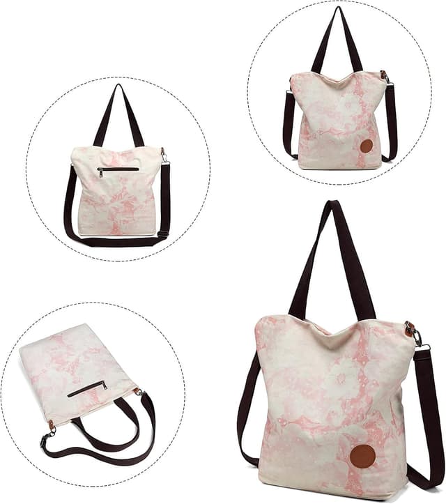 Detalle 2 de Canvas Umhängetasche für Alltag mit 30 x 40 cm