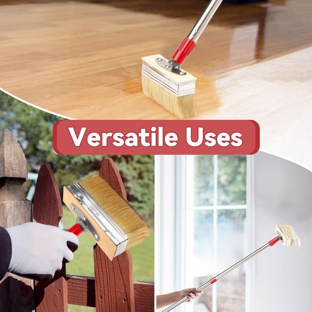 Thumbnail 5 de 60in Deck Brush with Long Handle 6in Decking Paint Brush