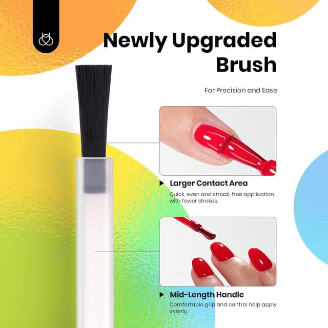 Detalle 2 de Beetles Gel-Nagellack-Set 6 Neonfarben