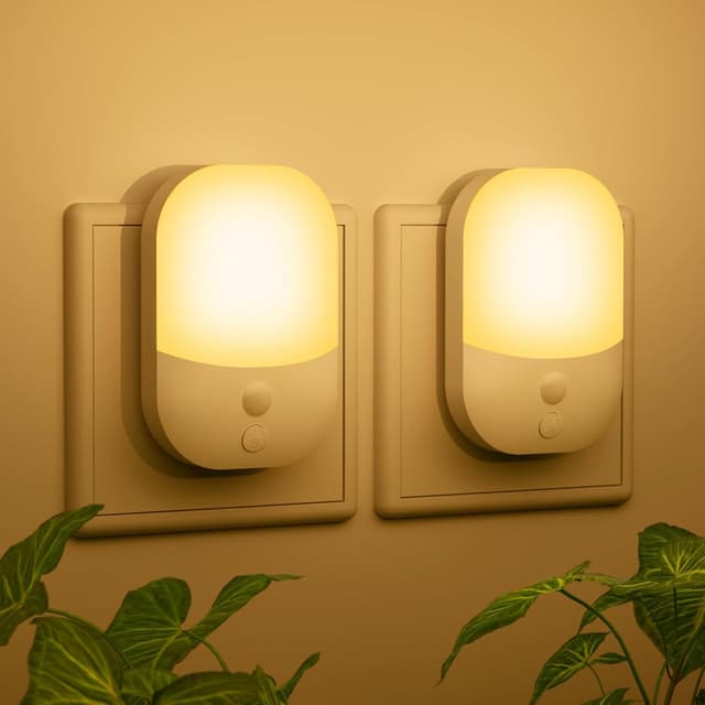 Detalle de Nachtlicht Steckdose 3000K, 2er Set, 0,3W