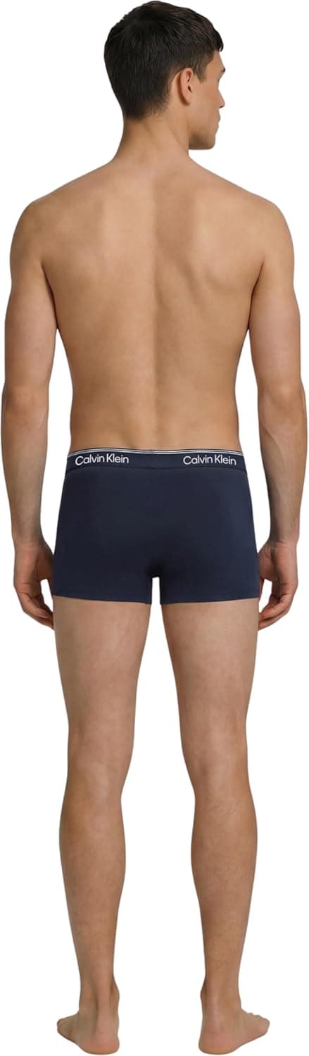 Detalle 2 de Calvin Klein Low Rise Trunk 3pk LV00NB4409, boxer a vita bassa da uomo (confezione da 3)