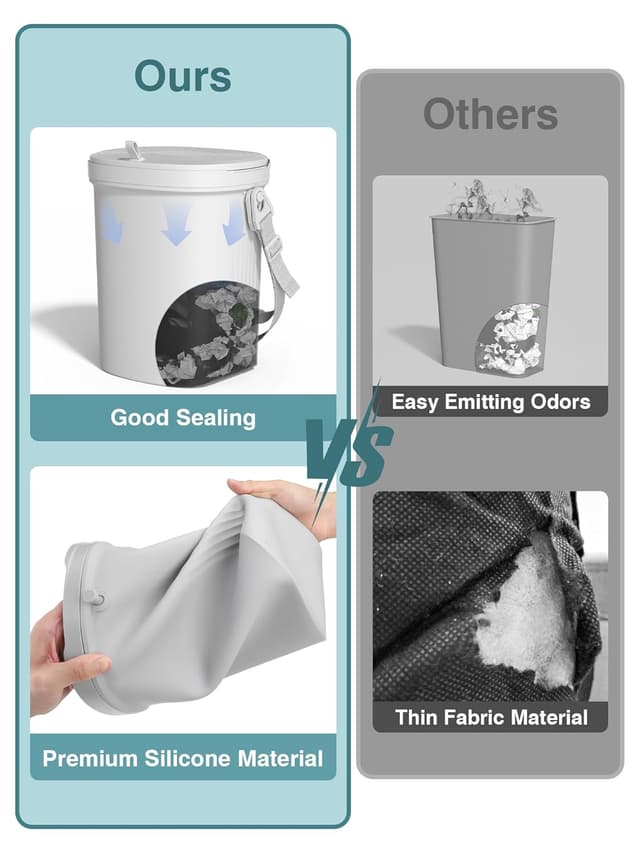 Thumbnail 4 de Garoopion Waterproof Car Garbage Can 1.9 Gal