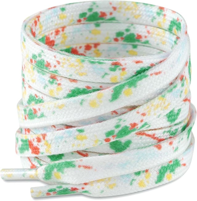 Imagen de Stepace Lacets plats Tie-Dye 8mm — 2 paires en OfertitasTOP