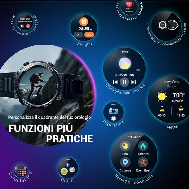 Thumbnail 6 de Blackview W50Pro Orologio Fitness 1,45