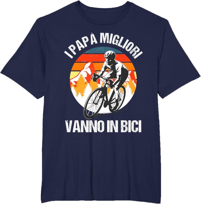 Detalle de Maglietta divertente da ciclista “Papà Ciclista” per uomo, bici e ciclismo