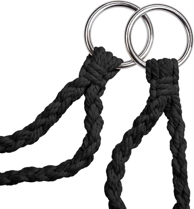 Thumbnail 3 de tectake Columpio Jardín Exterior silla colgante negro