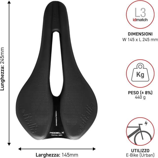 Thumbnail 6 de Selle Italia MODEL X Sella Bici Green 145x245 440 g