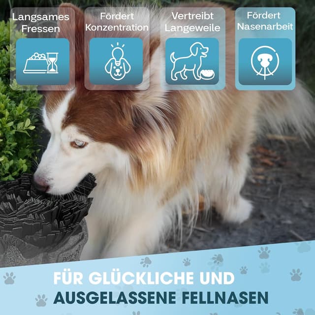 Detalle de Pets Perfect® Schnüffelteppich Hund – Intelligenzspielzeug & Schnüffelmatte für Nasenarbeit, rutschfest & waschbar