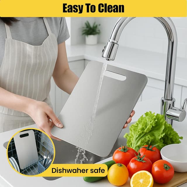 Thumbnail 4 de Titanium Cutting Board Set 3-Piece, Double-Sided 🍽