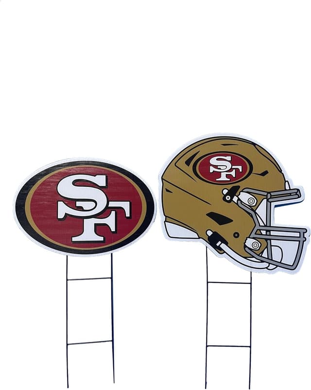 Detalle 2 de Proformance Home NFL Logo & Helmet 2-Pack Yard Sign Set (Cleveland Browns)