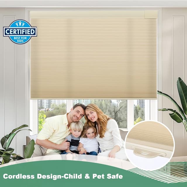 Detalle 2 de Tonature No Drill Cellular Shades 35x64