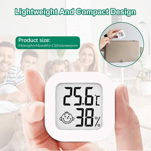 Thumbnail 4 de Lot de 5 thermomètres d'humidité LCD