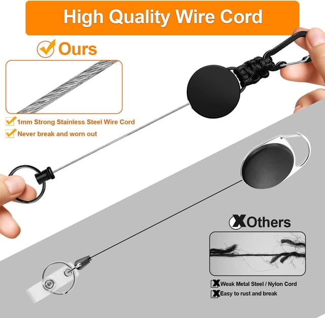 Thumbnail 5 de Schlüsselanhänger Ausziehbar 3er-Set 60 cm JoJo 🧷