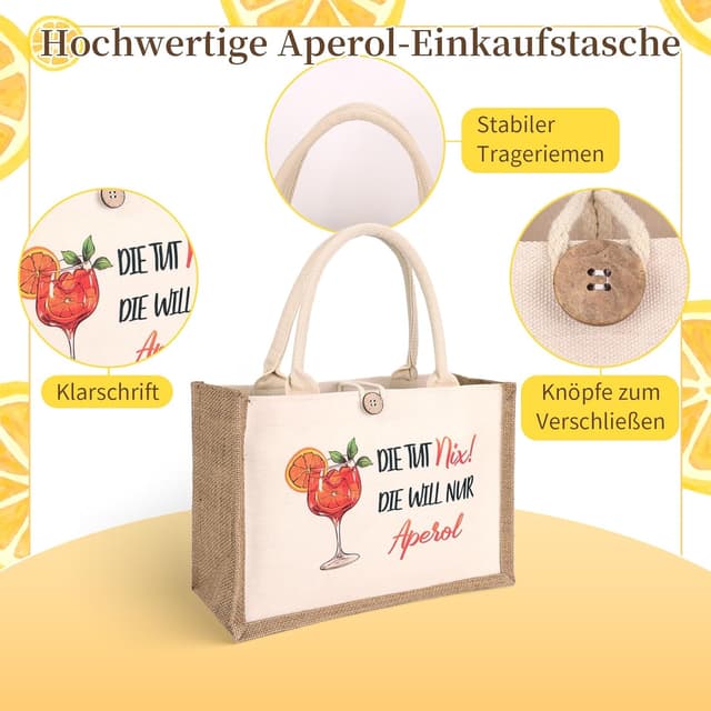 Thumbnail 3 de GADITIEK Aperol Geschenk Tasche 32×22×13 cm
