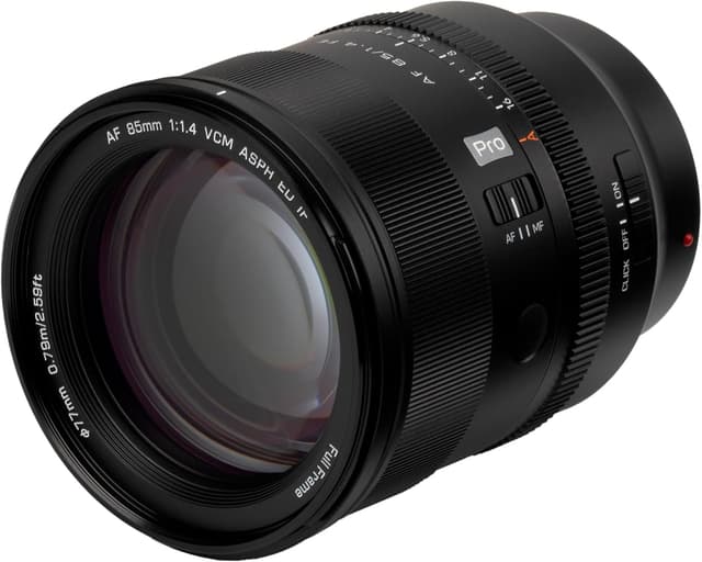 Detalle de VILTROX 85mm f/1.4 Pro FE AF lens