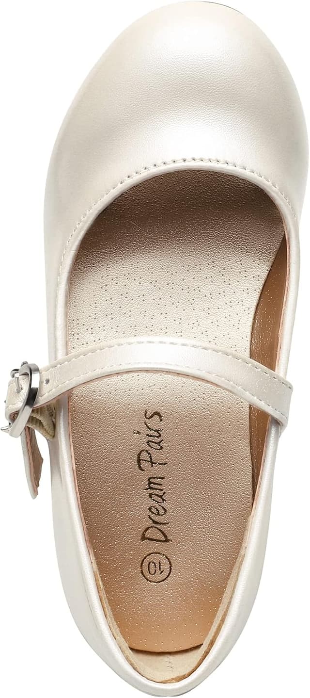 Detalle de Dream Pairs ballerines Mary Jane pour fille avec talon de 3 cm et bride réglable