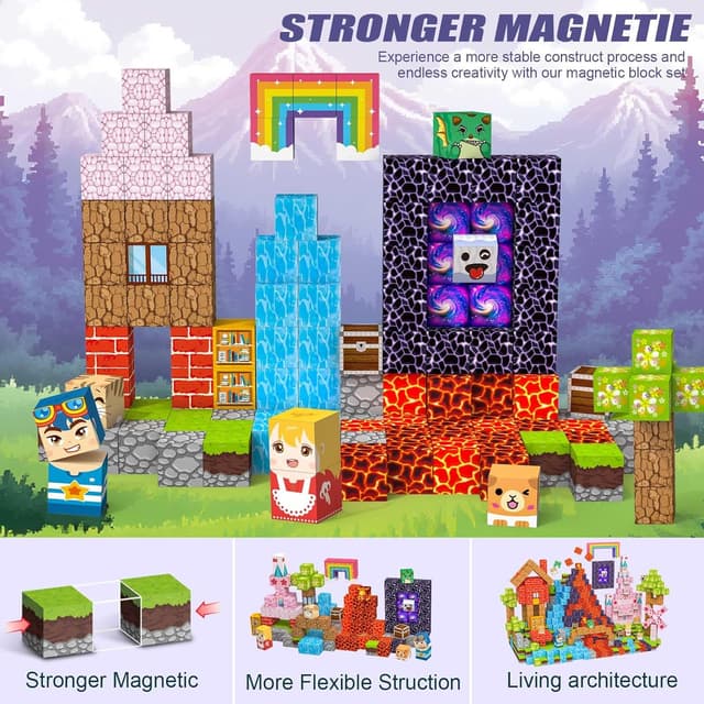 Thumbnail 6 de Crifeton Bloques Magnéticos de Construcción para Niños 🧱