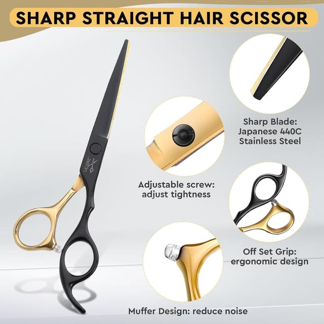 Thumbnail 2 de JASON Friseurscheren Profi Haarschneideschere 6.5