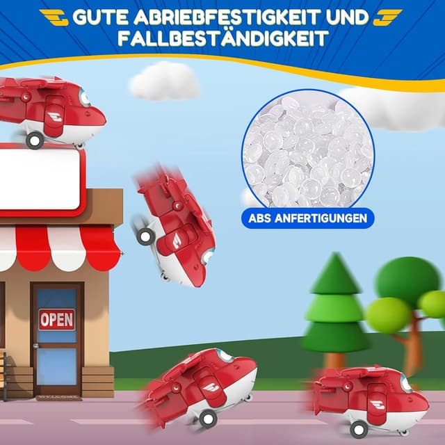 Thumbnail 1 de Super Wings Transform-a-Bots World Airport Crew – Serie 1 Sammelpackung mit 15 Figuren