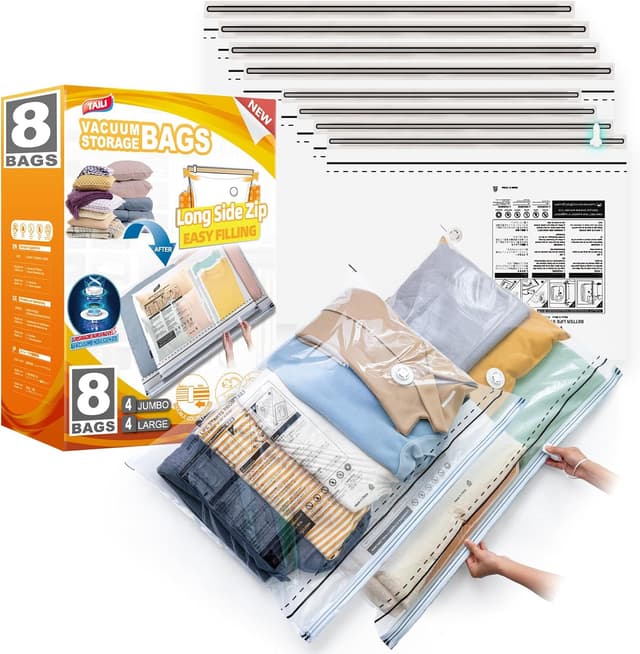 Imagen de TAILI Vakuumbeutel 8 Stück 100x70/80x60 cm en OfertitasTOP
