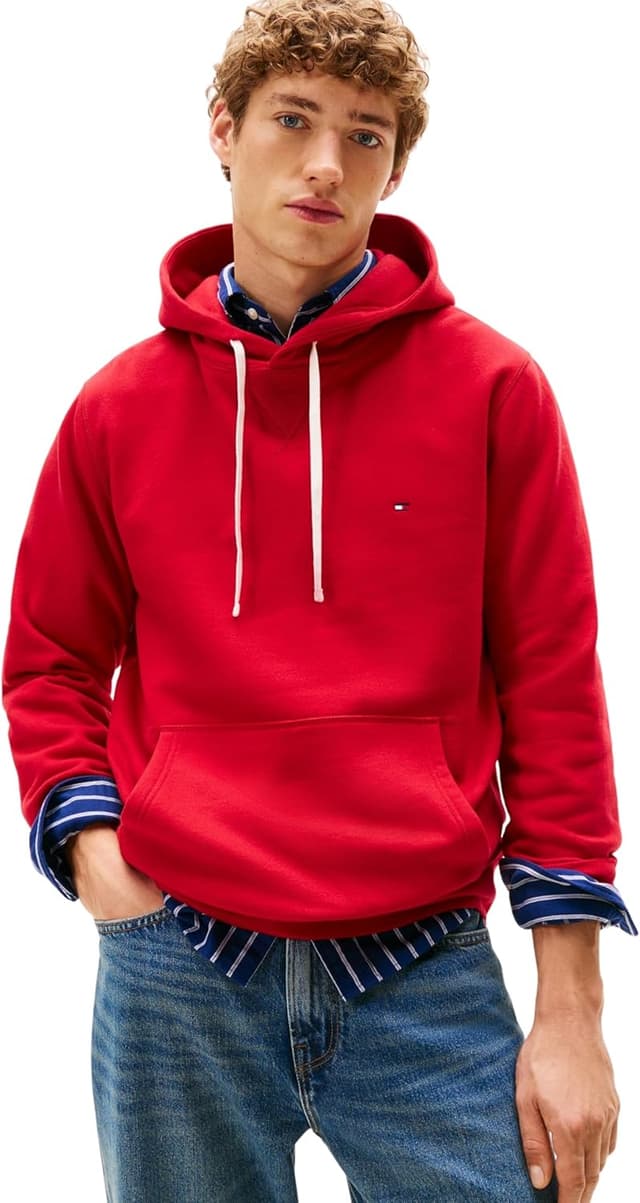 Thumbnail 6 de Tommy Hilfiger Uomo felpa con cappuccio Seasonal Fleece con tasca a marsupio