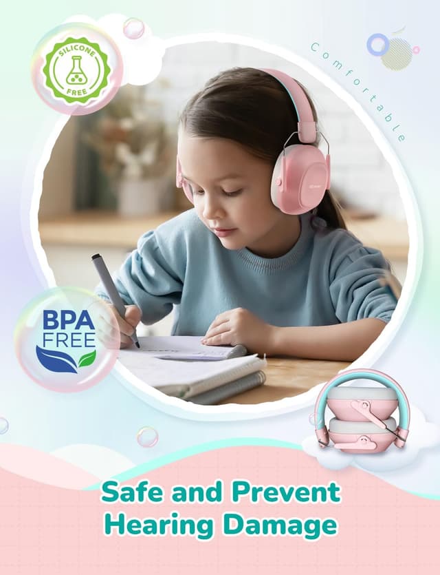 Detalle de iClever children ear defenders SNR 29dB