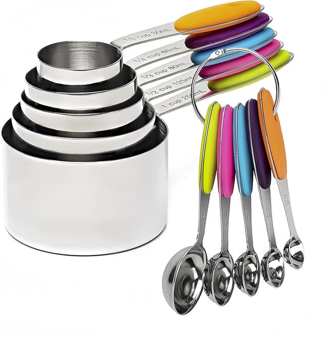 Imagen de 10 Pcs Measuring Cups and Spoons Set 1 cup en OfertitasTOP