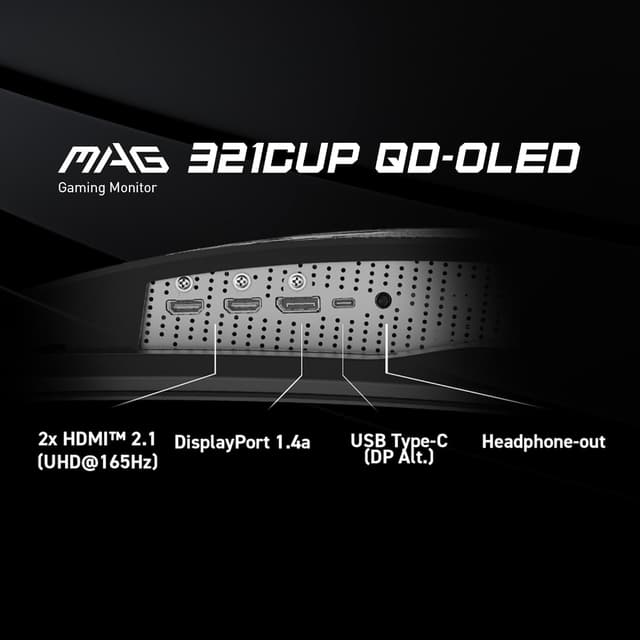 Detalle 2 de msi MAG 321CUP QD-OLED 32-inch 165Hz
