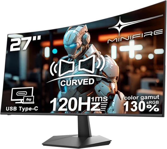 Detalle de Minifire curved 120Hz monitor, 27 inch