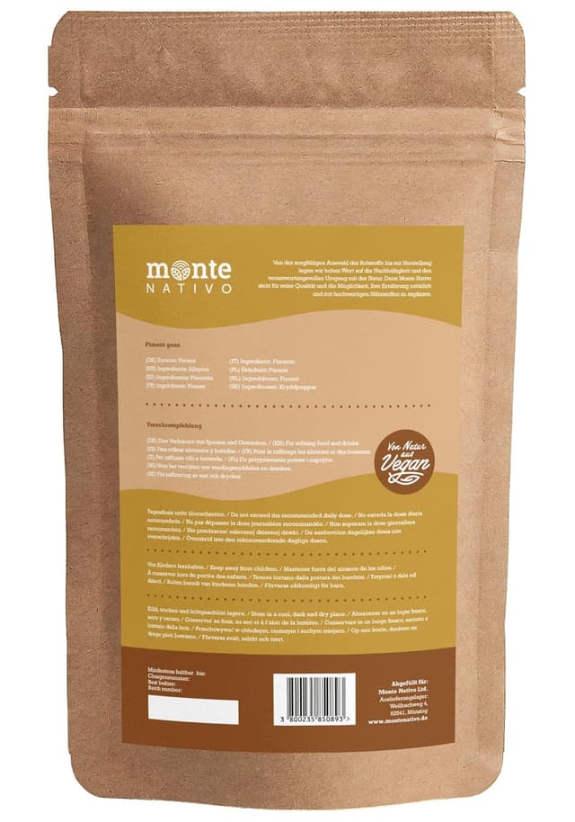 Detalle de Pimentkörner Monte Nativo (250 g) – ganze Pimentbeeren für Lebkuchen, Kochen & Würzen