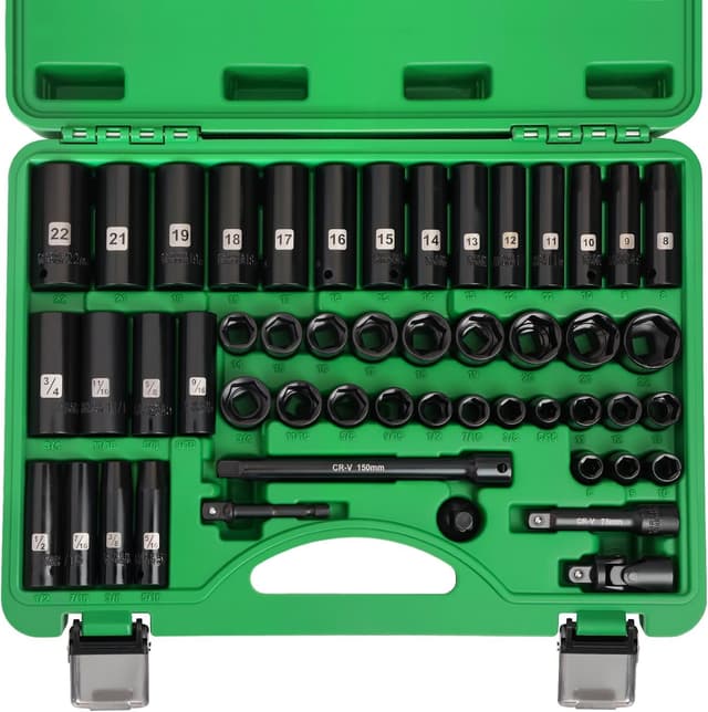 Imagen de DANGKIY 3/8" Impact Socket Set 50-Piece en OfertitasTOP