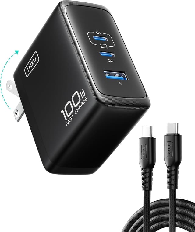 Imagen de INIU 100W GaN MacBook Pro Charger with 3 Ports en OfertitasTOP
