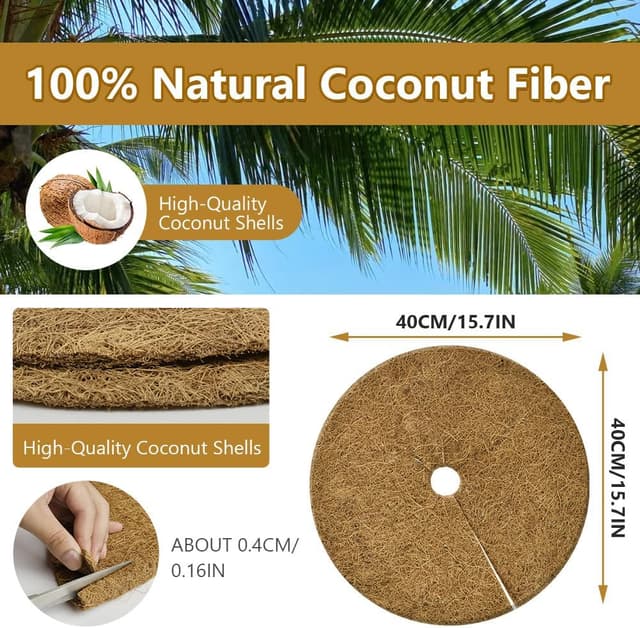 Thumbnail 1 de OFFCUP Estera de Coco 4 Piezas 🌱 Protección para Plantas en Macetas