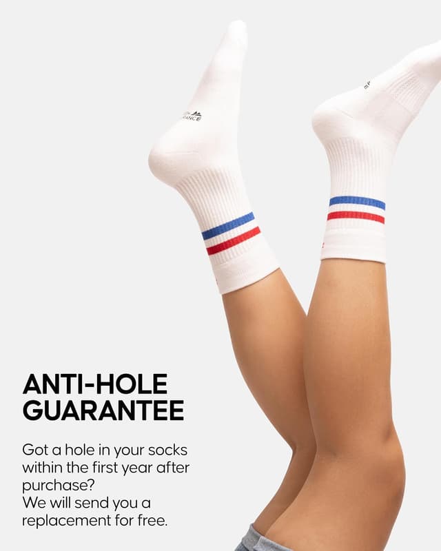 Detalle de Danish Endurance tennis crew socks 3 pack