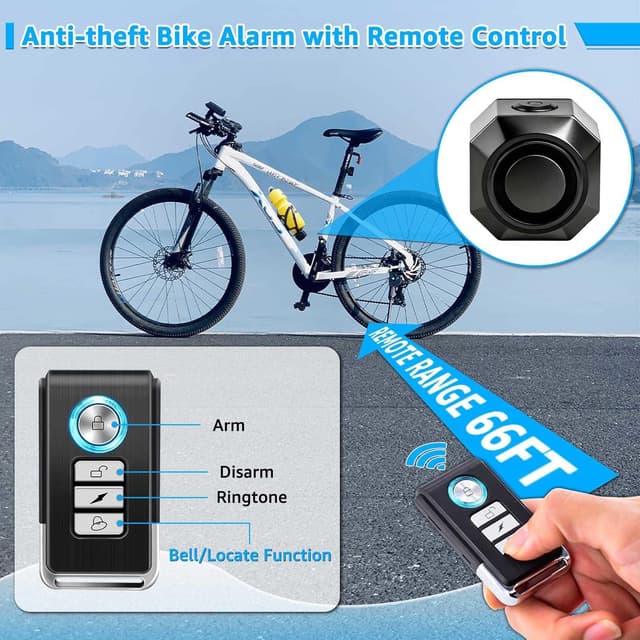 Thumbnail 3 de NineLeaf Fahrrad Alarmanlage mit Fernbedienung