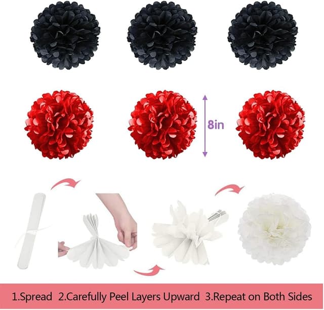 Thumbnail 4 de Geburtstagsdeko Set 40 Latexballons Happy Birthday