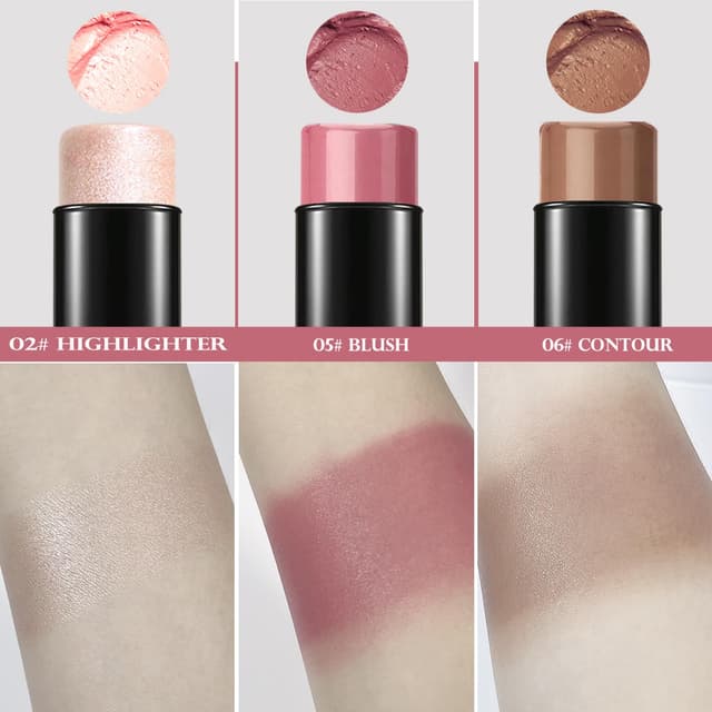 Thumbnail 2 de Contour Highlighter Blush Sticks Set 3er