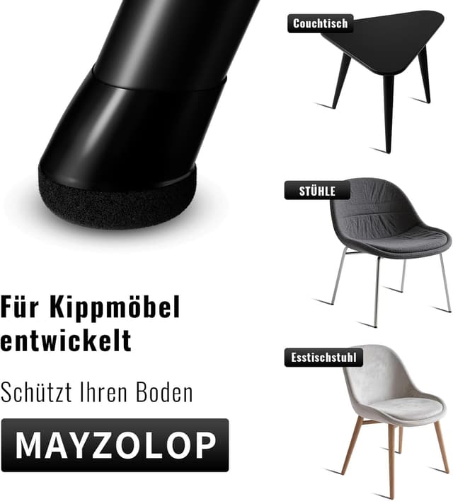 Thumbnail 2 de MAYZOLOP Stuhlbeinkappen Ø14–20 mm für schräge Beine