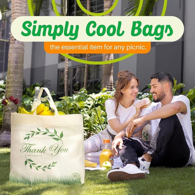 Thumbnail 5 de Simply Cool Eco-Friendly Reusable Bags 14.5x14x6.6