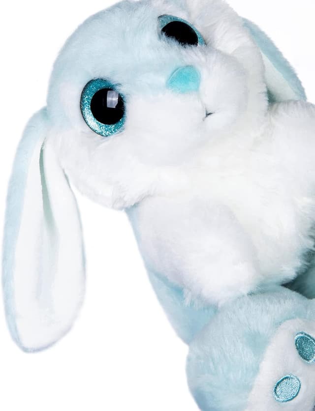 Detalle de My OLi 2pc Easter Bunny Teddy 7" plush rabbit soft toys (Gray & Blue)