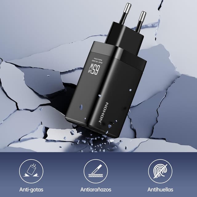 Thumbnail 7 de NOHON Cargador USB-C 65W GAN 🌟 para MacBook y iPhone