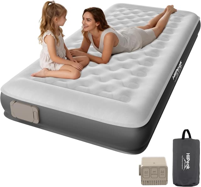 Detalle de HiiPeak Single Inflatable Bed Air Mattress with Built-in Pump (TPU Eco Folding Guest Air Bed)