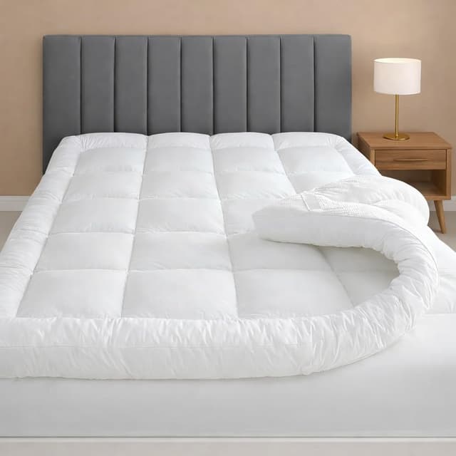 Detalle de LOOMERIG Premium Microfiber Mattress Topper 137x190cm