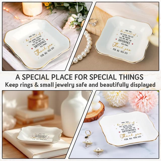 Detalle 2 de Appreciation Gift Ring Dish 3.94 in