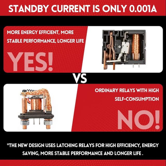 Detalle de Remote Battery Disconnect Switch 12V 240A with LED Voltage Display (0.001A standby) for Car, RV, ATV, Truck, Tractor, Boat