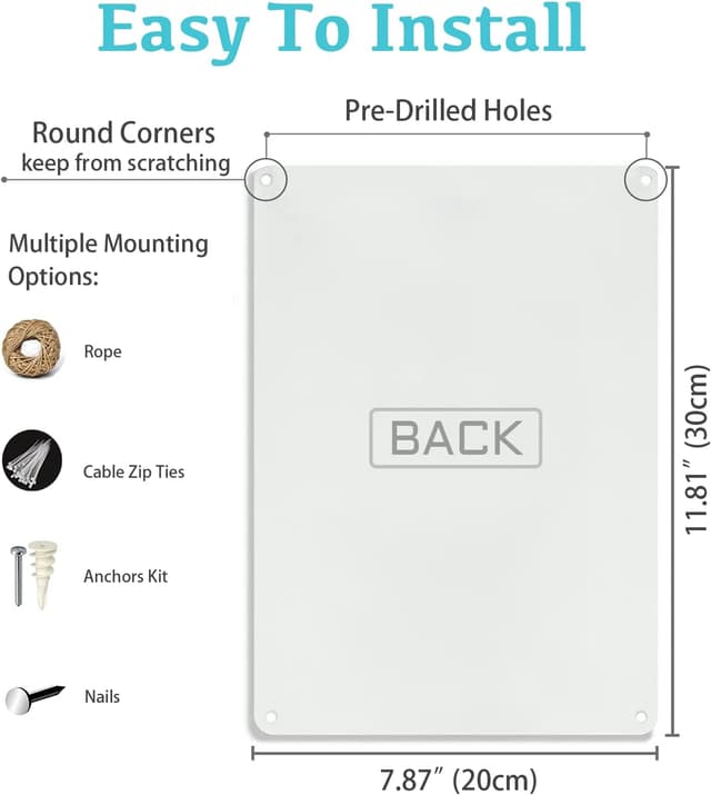 Thumbnail 1 de Yiruhe Funny Black Cat Tin Sign 8 x 12 in 🪧